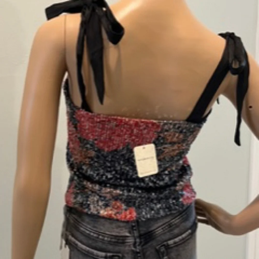 Intimately by Free People Sequins‎ Tube Top Size M NWT